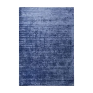 Handgeweven viscose tapijt 85×155 cm blauw Shine