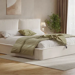 Gestoffeerd opbergbed 180×200 cm – met opbergruimte – Chenille stof – Beige (matras niet inbegrepen) Gestoffeerd opbergbed 180×200 cm – met opbergruimte – Chenille stof – Beige (matras niet inbegrepen)