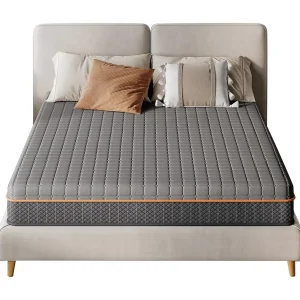 Grijs schuimmatras 160x200cm dik 26cm gel-traagschuim zoneondersteuning voor optimale uitlijning en ergonomisch comfort Grijs schuimmatras 160x200cm dik 26cm gel-traagschuim zoneondersteuning voor optimale uitlijning en ergonomisch comfort