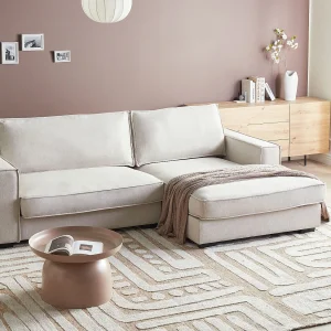 Hoekbank RENDERS Stof Lichtbeige Linkerzijde Hoekbank RENDERS Stof Lichtbeige Linkerzijde