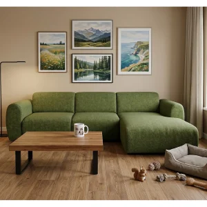Hoekbank Softy – luxe hoekbank voor woonkamer, zacht en veerkrachtig, grote hoekbank 297×180 cm Hoekbank Softy – luxe hoekbank voor woonkamer, zacht en veerkrachtig, grote hoekbank 297×180 cm
