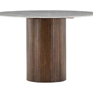 Härön eetkamertafel Ø120 cm mocca.