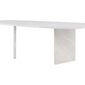 Grönvik eetkamertafel ovaal 100×220 cm wit.