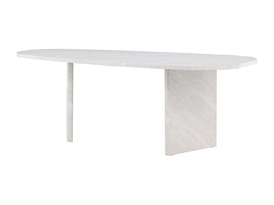 Grönvik eetkamertafel ovaal 100x220 cm wit.