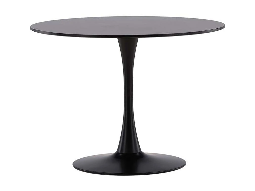 Glade eetkamertafel Ø100cm zwart.