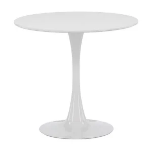 Hamden eetkamertafel Ø80cm wit.