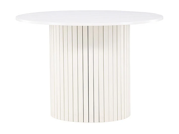 Härön eetkamertafel Ø110 cm wit.