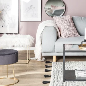 Hocker MANHATTAN Nepbont Wit Hocker MANHATTAN Nepbont Wit
