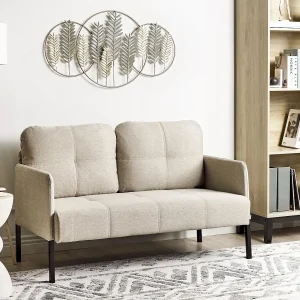 Gestoffeerde bank LAHTI Stof Lichtbeige 2-zitter Gestoffeerde bank LAHTI Stof Lichtbeige 2-zitter