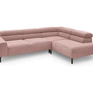 Hoekbank – Roze Koord – DELIA