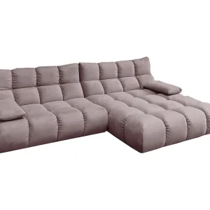 Hoekbank – Grijs Fluweel – VIVIEN Hoekbank – Grijs Fluweel – VIVIEN