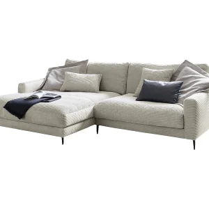 Hoekbank – Crème wit Koord – CARA Hoekbank – Crème wit Koord – CARA