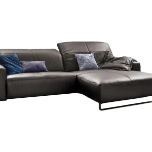 Hoekbank – Antraciet Leer – YORK Hoekbank – Antraciet Leer – YORK