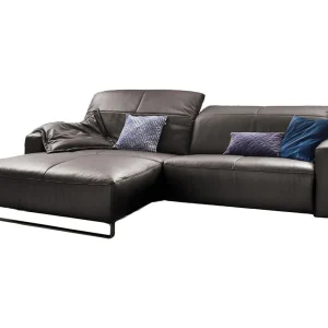 Hoekbank – Antraciet Leer – YORK Hoekbank – Antraciet Leer – YORK