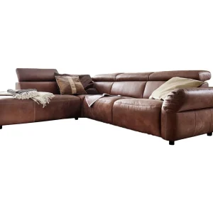 Hoekbank – Bruin Leer – RISO Hoekbank – Bruin Leer – RISO