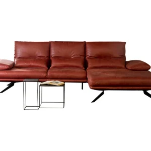 Hoekbank – Rood Leer – FENICE Hoekbank – Rood Leer – FENICE