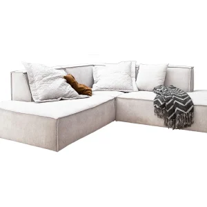 Hoekbank – Beige Geweven stof – SAMU Hoekbank – Beige Geweven stof – SAMU