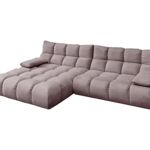 Hoekbank – Grijs Fluweel – VIVIEN Hoekbank – Grijs Fluweel – VIVIEN