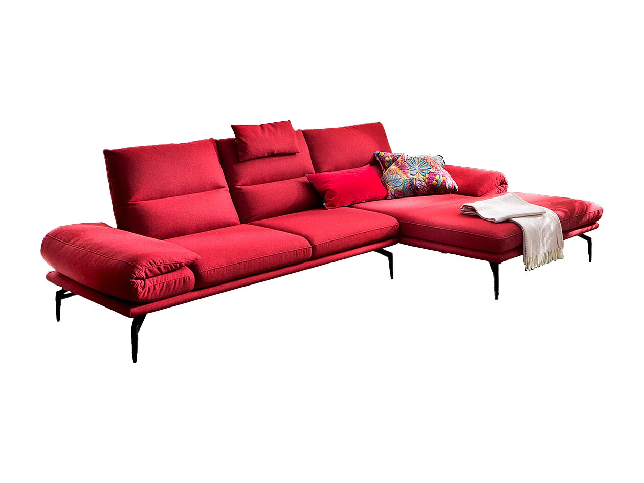 Hoekbank - Rood Geweven stof - KIMI