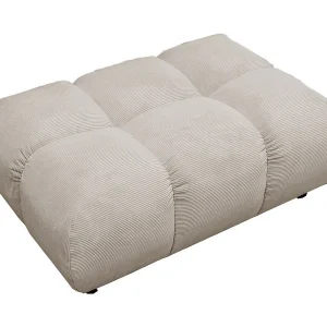 Gestoffeerde kruk – Beige Koord – VIVIEN