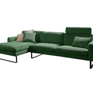 Hoekbank – Smaragdgroen Koord – RICARDA Hoekbank – Smaragdgroen Koord – RICARDA