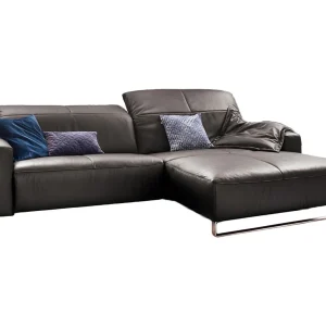 Hoekbank – Antraciet Leer – YORK Hoekbank – Antraciet Leer – YORK