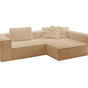 Hoekbank – Bruin Plat geweven stof – CARMO Hoekbank – Bruin Plat geweven stof – CARMO