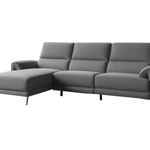 Hoekbank – Antraciet Plat geweven stof – ADRIANA Hoekbank – Antraciet Plat geweven stof – ADRIANA