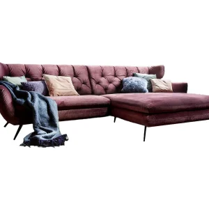 Hoekbank – Roze Fluweel – CHARME