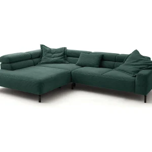 Hoekbank – Smaragdgroen Koord – DELIA Hoekbank – Smaragdgroen Koord – DELIA