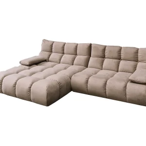 Hoekbank – Bruin Fluweel – VIVIEN Hoekbank – Bruin Fluweel – VIVIEN