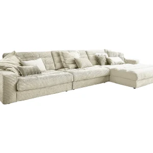 Hoekbank – Crème wit Koord – LANA Hoekbank – Crème wit Koord – LANA