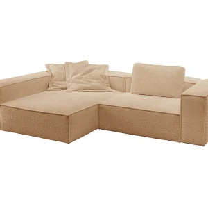 Hoekbank – Bruin Plat geweven stof – CARMO Hoekbank – Bruin Plat geweven stof – CARMO