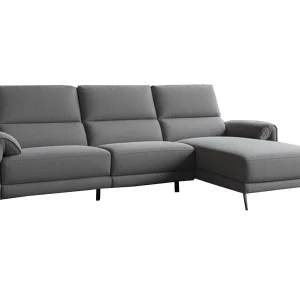 Hoekbank – Antraciet Plat geweven stof – ADRIANA Hoekbank – Antraciet Plat geweven stof – ADRIANA