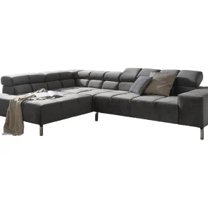 Hoekbank – Grijs Fluweel – NELSON Hoekbank – Grijs Fluweel – NELSON
