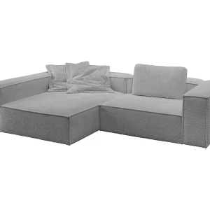 Hoekbank – Grijs Plat geweven stof – CARMO Hoekbank – Grijs Plat geweven stof – CARMO