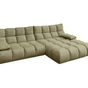Hoekbank – Groen Fluweel – VIVIEN Hoekbank – Groen Fluweel – VIVIEN