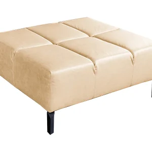 Gestoffeerde kruk – Beige Leer – NELSON Gestoffeerde kruk – Beige Leer – NELSON