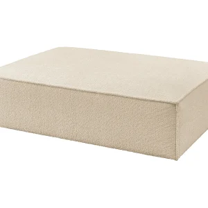 Gestoffeerde kruk – Beige Plat geweven stof – CARMO Gestoffeerde kruk – Beige Plat geweven stof – CARMO