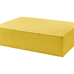 Gestoffeerde kruk – Geel Plat geweven stof – CARMO Gestoffeerde kruk – Geel Plat geweven stof – CARMO