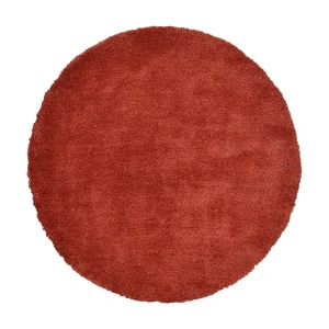 Handgetuft shaggy tapijt 140×140 cm roest Cozy Handgetuft shaggy tapijt 140×140 cm roest Cozy