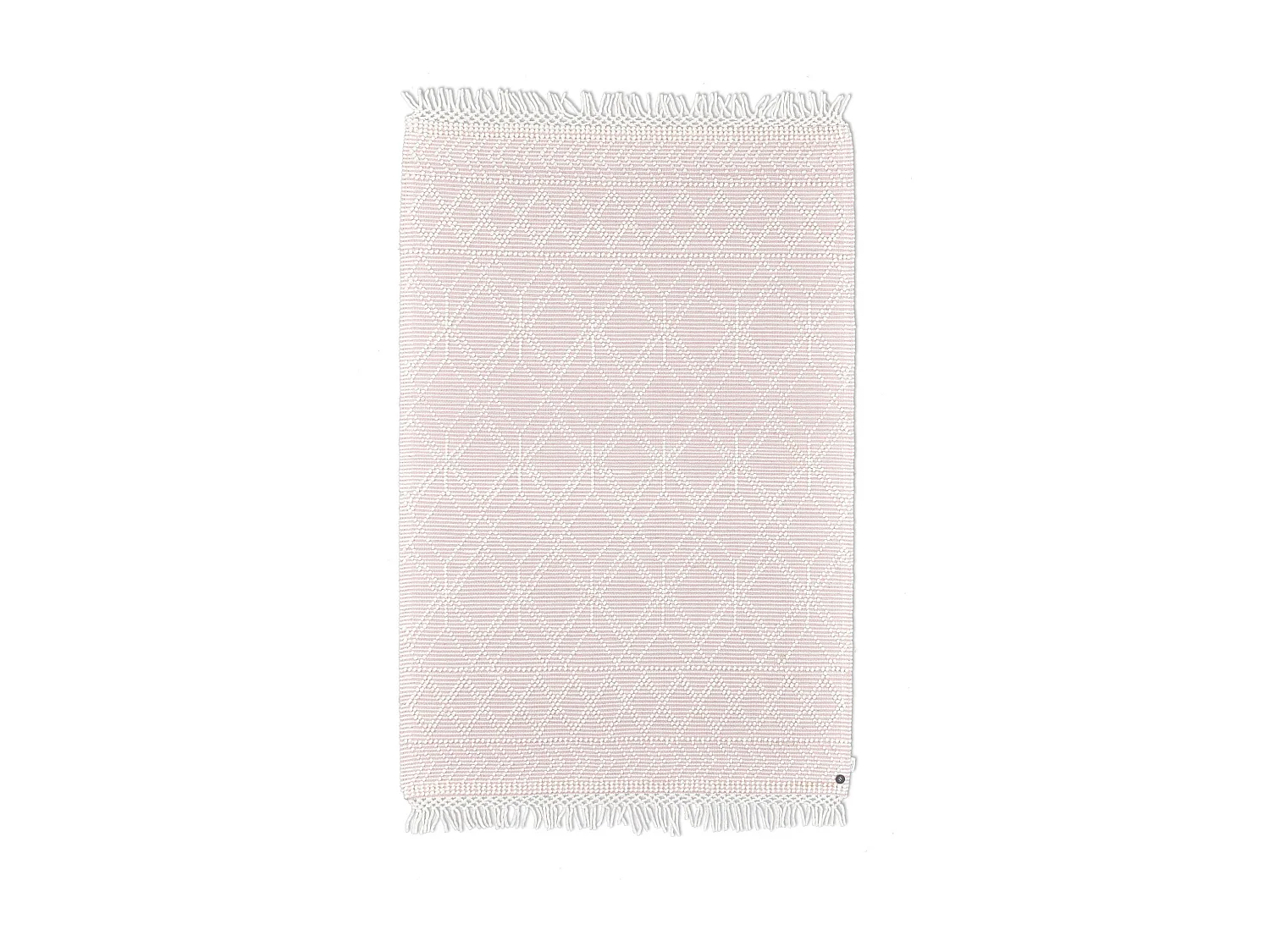 Handgeweven tapijt in etnisch design 160x230 cm roze Colored Macrame