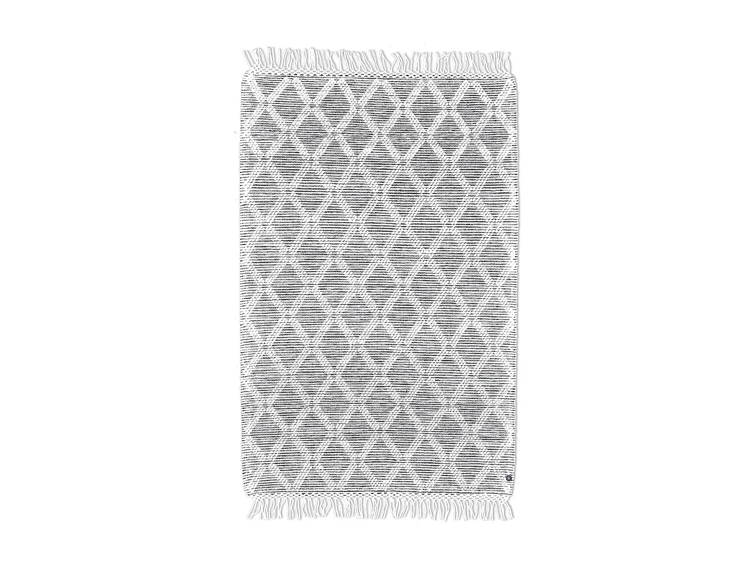 Handgeweven tapijt in etnisch design 65x135 cm natuurlijk Colored Macrame