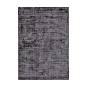 Handgeweven tapijt van viscose 40×60 cm antraciet Star