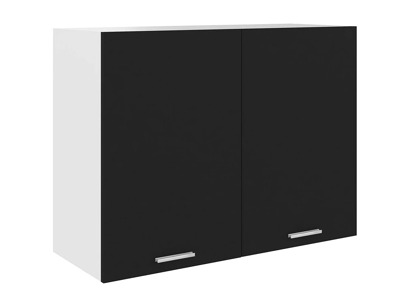 Bovenkast Lyon 80x31x60 cm bewerkt hout zwart