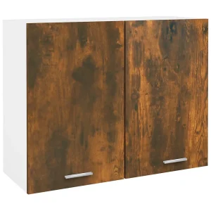 Bovenkast Lyon 80x31x60 cm bewerkt hout gerookt eikenkleurig Bovenkast Lyon 80x31x60 cm bewerkt hout gerookt eikenkleurig