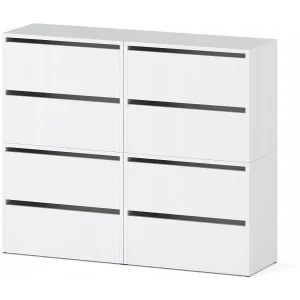 Grote schoenenkast 120x36x100 cm mat wit voor 20 paar – Hoge opbergrek voor de hal Grote schoenenkast 120x36x100 cm mat wit voor 20 paar – Hoge opbergrek voor de hal
