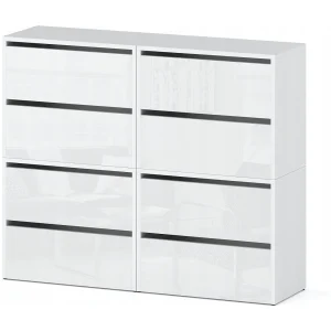 Grote Schoenenkast 120x36x100 cm Hoogglans Wit 20 paar – Hoog Opbergrek voor de Hal Grote Schoenenkast 120x36x100 cm Hoogglans Wit 20 paar – Hoog Opbergrek voor de Hal