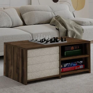 "Gord" Houten Salontafel – Bruin 90 x 45 x 44 cm – Hanah Home Collectie "Gord" Houten Salontafel – Bruin 90 x 45 x 44 cm – Hanah Home Collectie