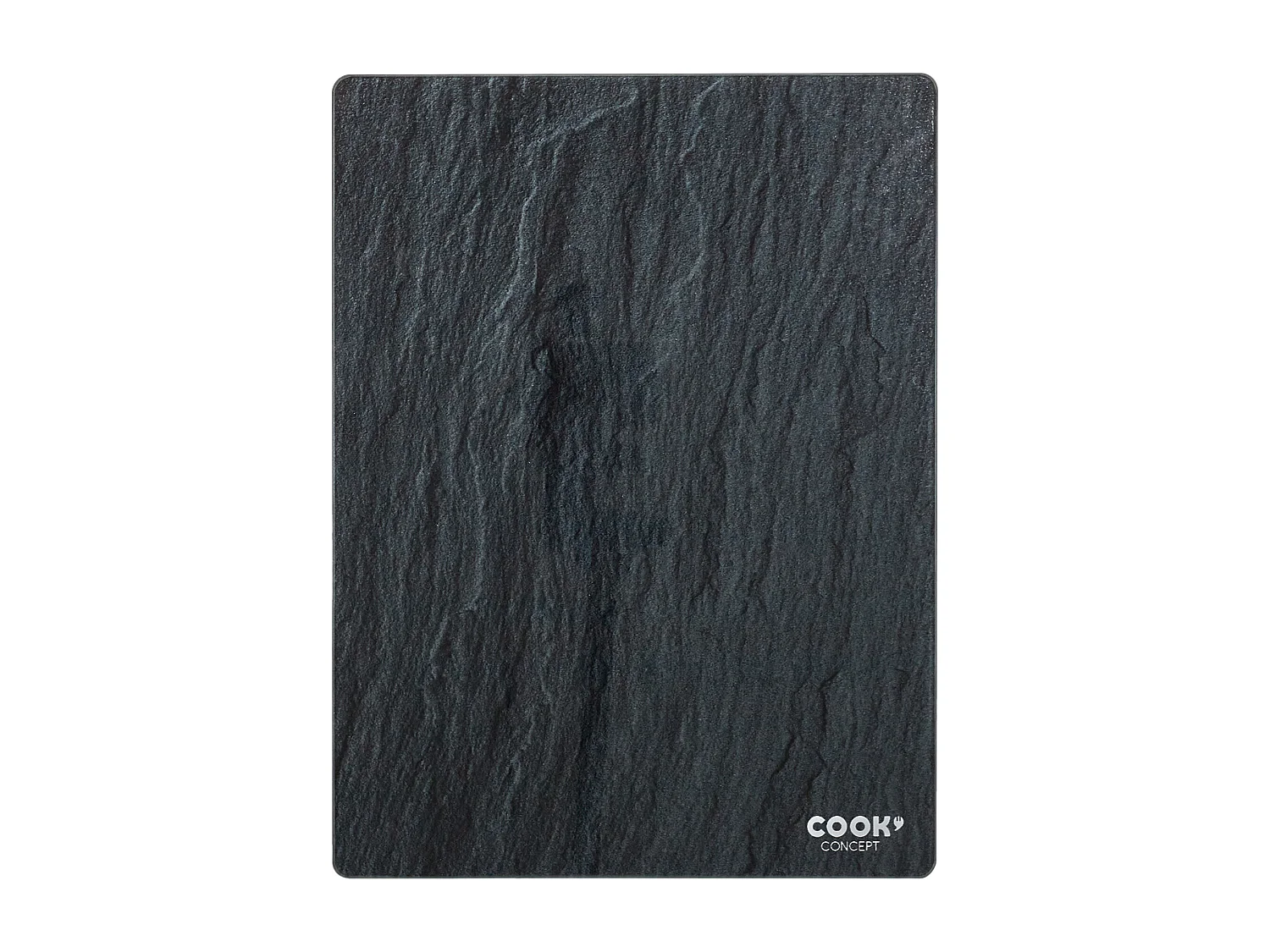 Glazen Snijplank "Slate" 40cm Zwart Rechthoekig Ontwerp